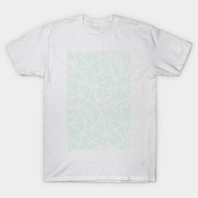 Geo Lines Mint T-Shirt by ProjectM